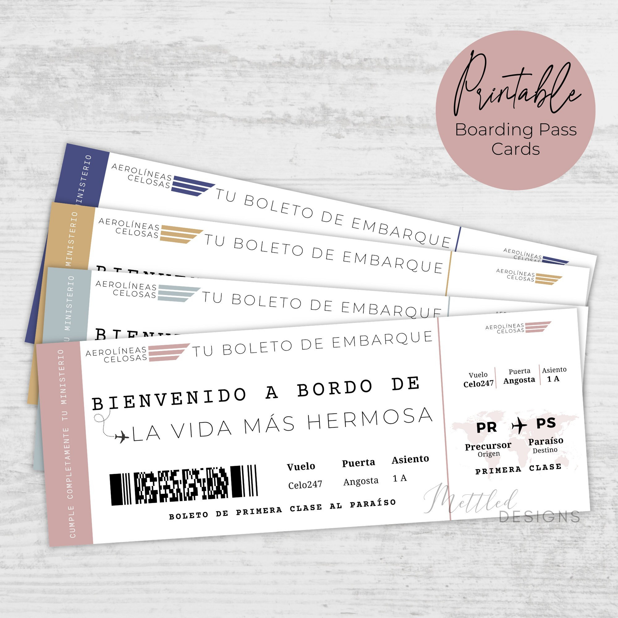 JW Spanish Best Life Ever Printable Boarding Pass Cards, Español  Digital Download JW Pioneer Boarding Pass Cards