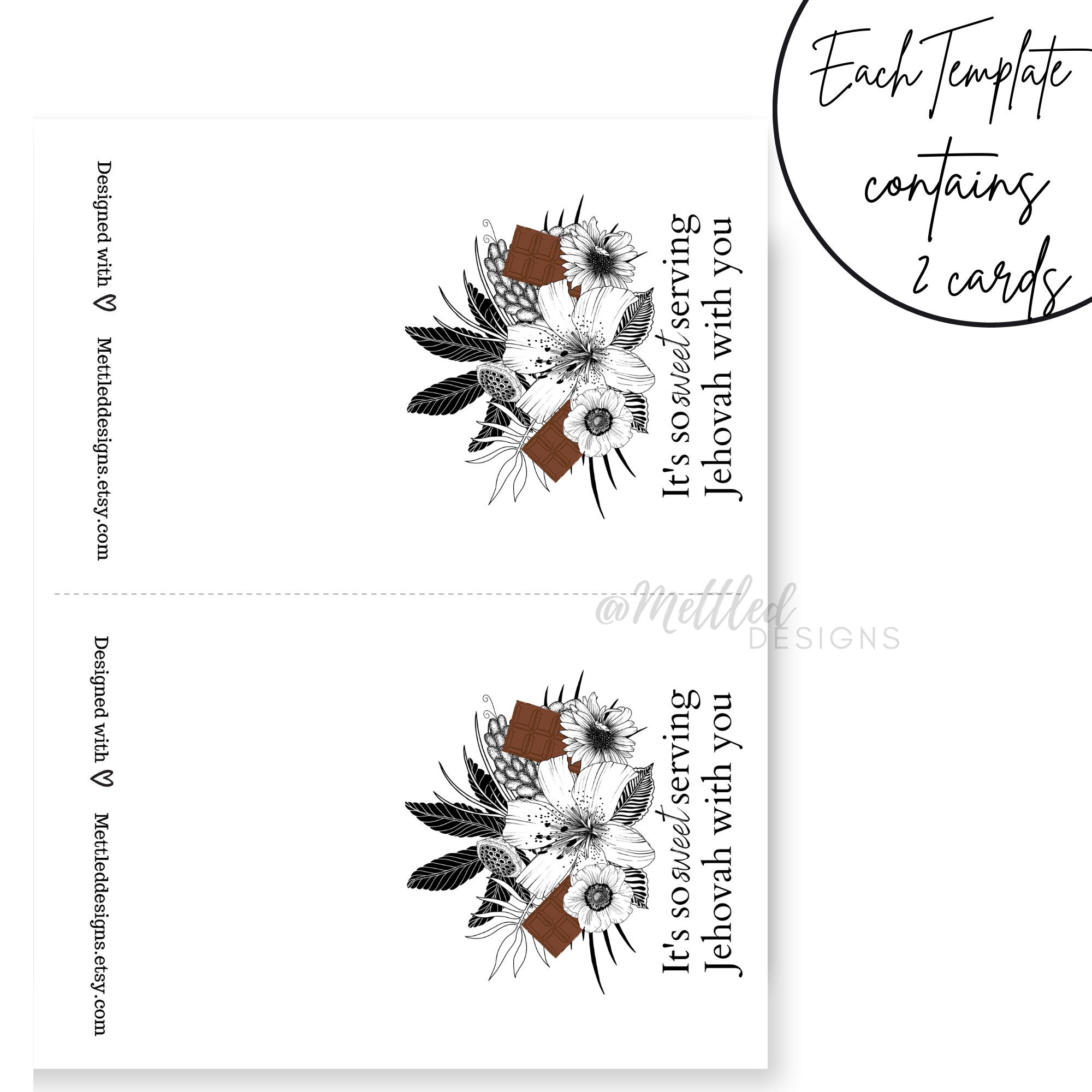 JW Printable Greeting Card Digital Download Greeting Card | Etsy