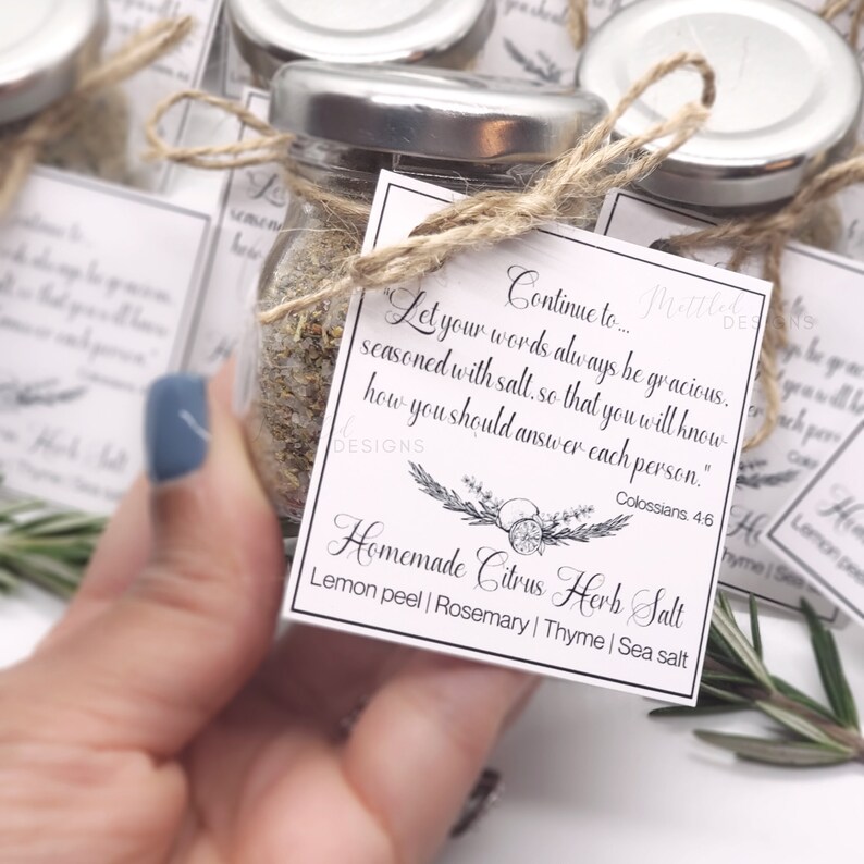 Printable JW Colossians 46 Pioneer Gift Tags Seasoning Salt Etsy