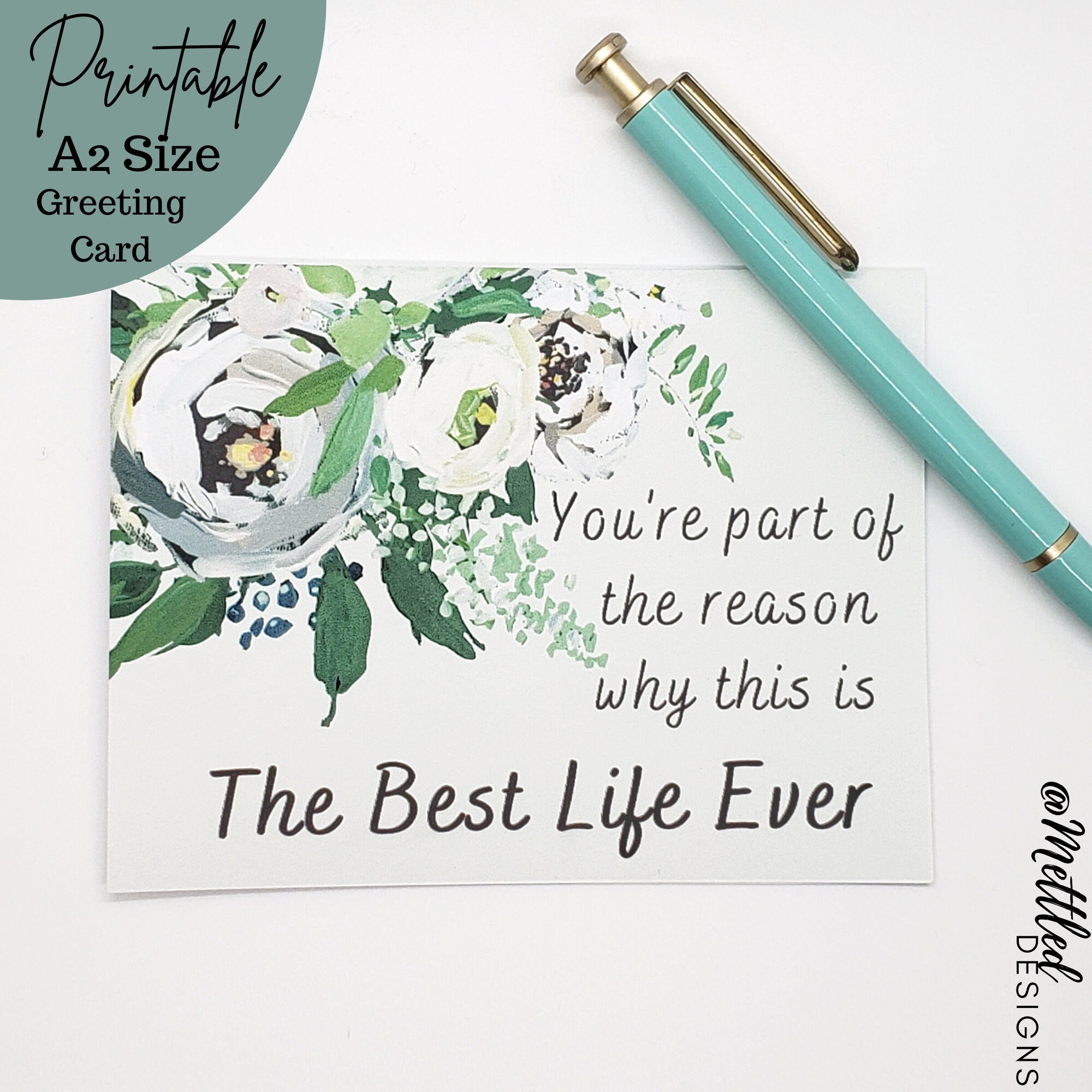 JW Best Life Ever Printable Greeting Card Digital Download - Etsy Ireland