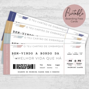 JW Portuguese Best Life Ever Printable Boarding Pass Cards, Português Digital Download JW Pioneer Boarding Pass Cards