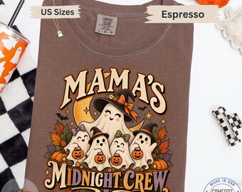 Halloween Mama Shirt – Mama's Midnight Crew Personalized Kids Tee