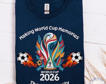 Custom Family World Soccer Cup 26 Shirt -Soccer Jersey Usa T-Shirt - Personalization Group Tee