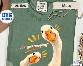 Funny Goose Shirt, Silly Bird Humor Graphic Tee, Quirky Farm Animal Lover Gift