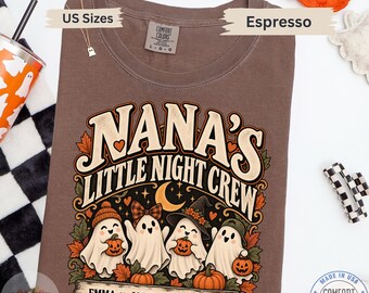 Personalized Halloween Nana Shirt – Custom Grandkids Ghost Tee