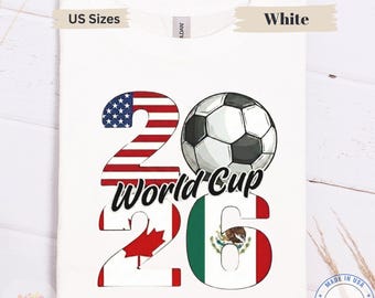2026 Soccer Tournament Shirt Colorful World Cup Graphic Tee Sports Fan Gift Unisex Casual