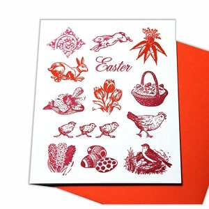 Vintage Easter Letterpress Card