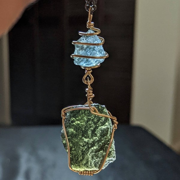 Aquamarine Moldavite Etsy