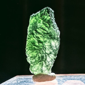 Moldavite Crystal Genuine 5+ Grams Raw Moldavite Certificate of Authenticity