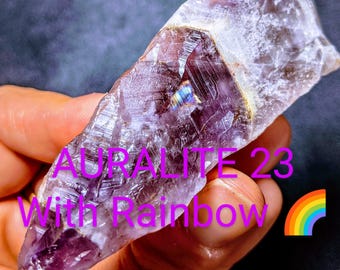 AURALITE 23 CRYSTAL Wand Certificate of Authenticity With RAINBOW