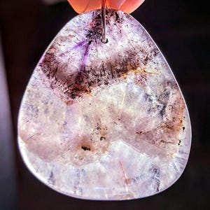 AURALITE 23 Necklace / Large Auralite 23 Pendant / Auralite 23 Crystal / Inclusions! Geometric Patterns! Comes with Certificate