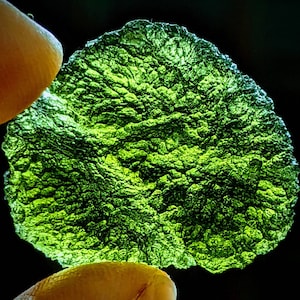 Moldavite Crystal WORLD CLASS LARGE / Can Be Made Into Custom Moldavite Necklace Pendant Jewelry / Genuine Moldavite Authentic Moldavite