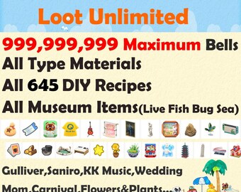 Treasure Island 1 Stunde unbegrenzte Fahrten MAX BELLS Nook Mile Ticket Schnapp dir alles, was du willst