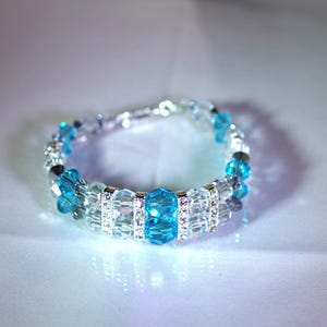 Swarovski Crystal Bridal Jewelry - Double Strand Bracelet - Any Colors