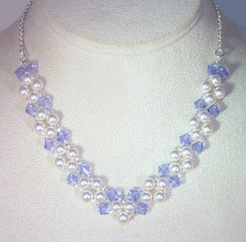 Swarovski Pearl and Crystal Bridal Jewerlry Necklace Made - Etsy