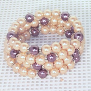 Glass Pearl Bridal Jewelry - Shown in Gold & Burgundy - Any Color - Bride, Bridesmaid, Maid of Honor, Jr Bridesmaid