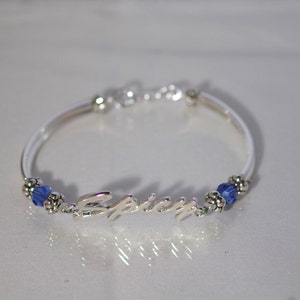 Swarovski Crystal SPICY Bracelet - Birthstone - Shown with Sapphire / September - Available with All Birthstones