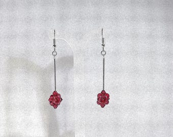 Swarovski Crystal Earrings - Swarovski Crystal Fireball - Sterling Silver Ear Wires - All Colors Available