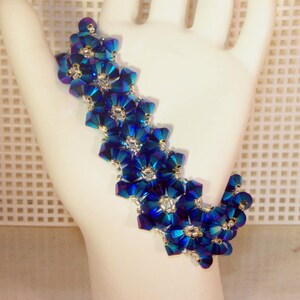 Swarovski Crystal Jewelry - Bride, Bridesmaids, Maid of Honor Bracelet - Any Color - Shown in Rose bild 3
