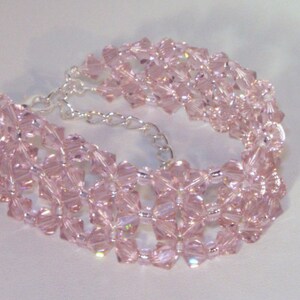 Swarovski Crystal Bridal Jewelry - Bride or Bridesmaid Bracelet - Made to Order in Any Color