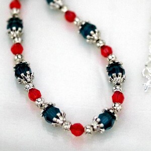 Swarovski Crystal Jewelry - Holiday Necklace - Available in All Swarovski Crytal Colors - Shown in Emerald and Light Siam
