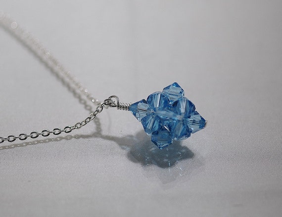 Birthstone Fireball Necklace Swarovski Crystal Swarovski Crystal