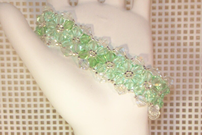 Swarovski Crystal Jewelry - Bride, Bridesmaids, Maid of Honor Bracelet - Any Color - Shown in Rose bild 5