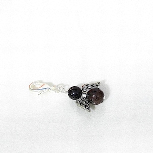Birthstone Rosary Marker - Gemstone / Garnet - Angel - Choose for Beaded or Pinned Rosaries