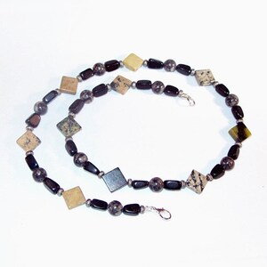 Gemstone Jewelry - Golden Turquoise and Jasper Necklace