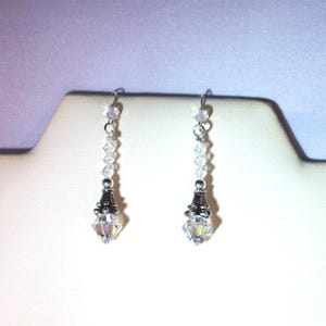 Swarovski Crystal Jewelry - Crystal and Sterling Silver Earrings