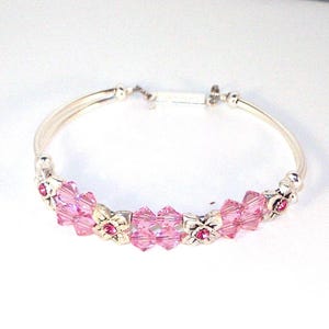 Swarovski Crystal Bridal Bracelet - Bride Bridesmaids Maid of Honor - Any Color - SHIPS WITHIN 24 HRS
