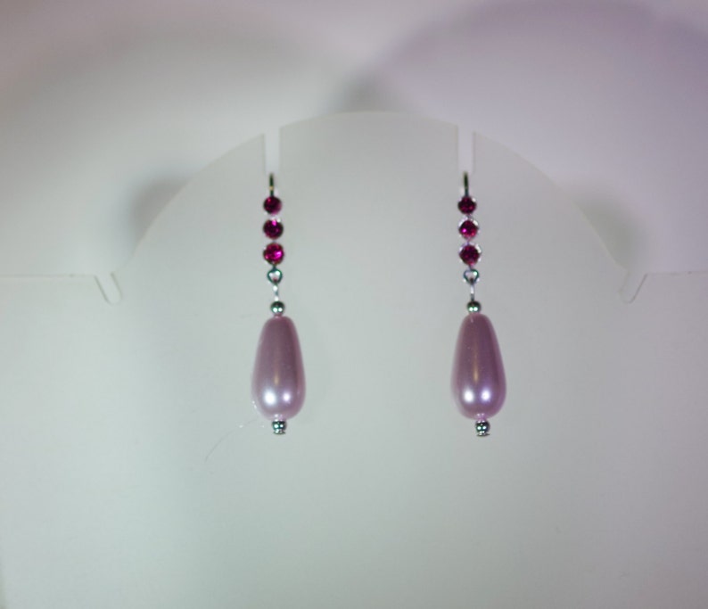 MADE TO ORDER in Any Colors Glass Pearls 1 Pr Pearl Bridal Earrings