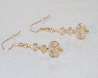 Swarovski Crystal Bridal Earrings - MADE TO ORDER in Any Color