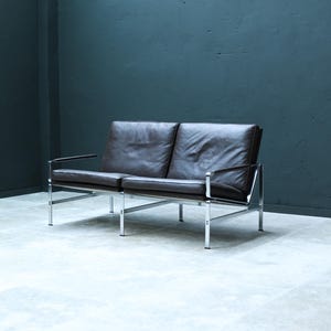 Canapé FK6720 de Fabricius & Kastholm pour Kill International, années 1960. Canapé en cuir danois, design vintage, pièce de collection classique, mobilier du milieu du siècle.