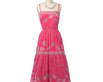 vintage 1960's dress ...rare cotton sateen Emilio Pucci Boutique convertible halter summer sun dress