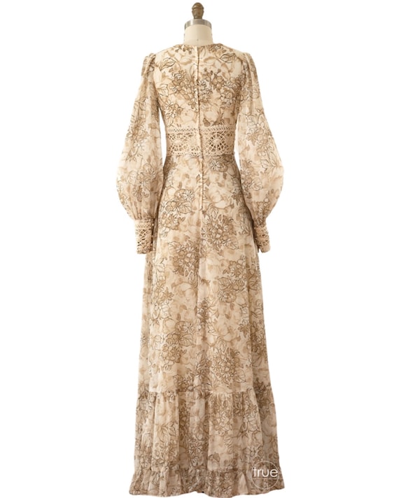 vintage 1970's dress ...best autumnal GUNNE SAX m… - image 3