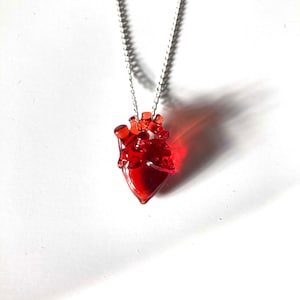 Really Tiny Glass Heart on a Chain image 4