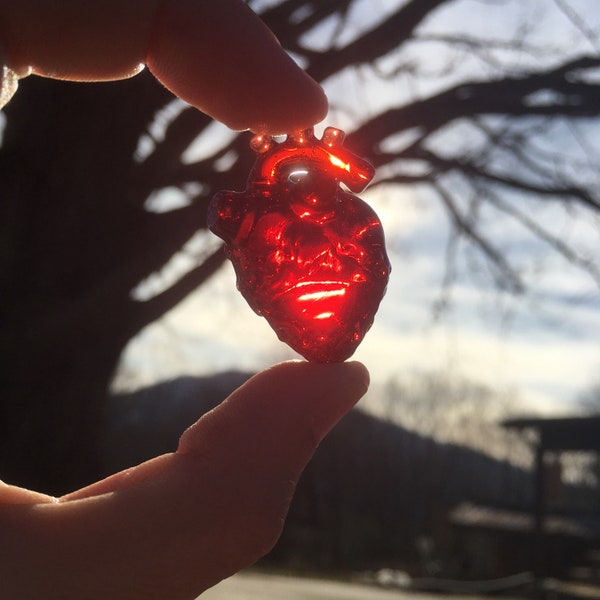 Glass Heart Pendant