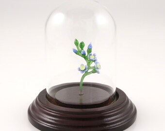 Sprig of Forget-Me-Nots in a Bell Jar
