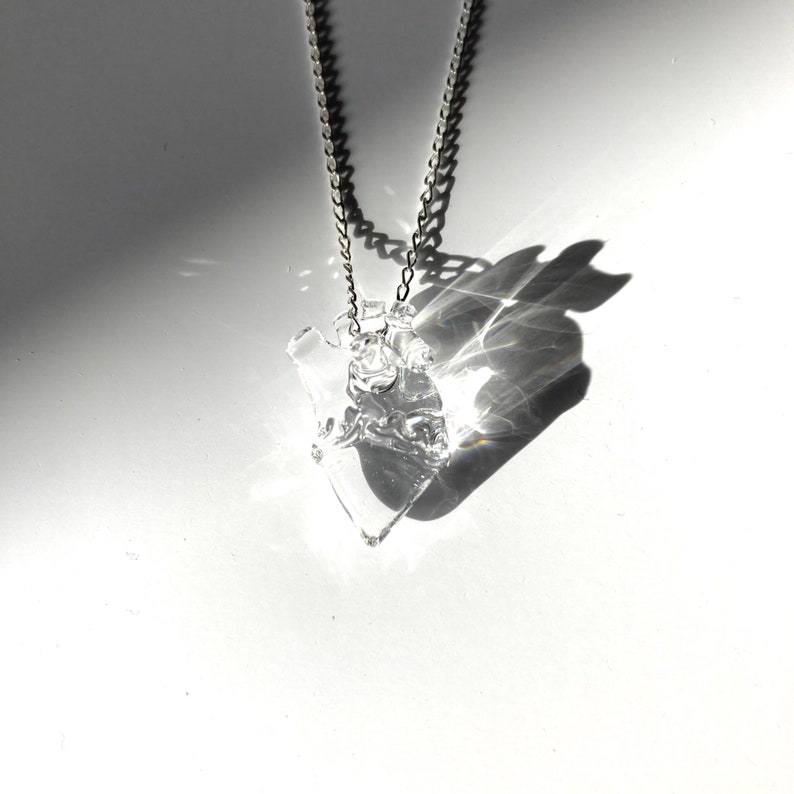 Really Tiny Glass Heart on a Chain image 5