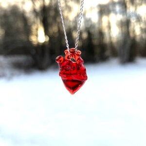 Really Tiny Glass Heart on a Chain image 8