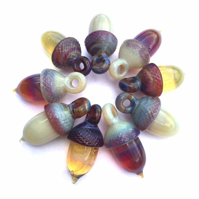 Borosilicate Glass Acorn Pendant