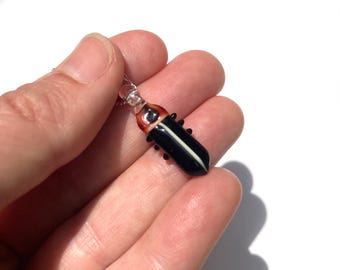 Glass Lightning Bug Necklace