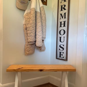 Handmade Custom Wood Bench | Rustic Bench | Outdoor or Indoor Bench | Garden Bench | House Decor Bench | Front Porch Bench