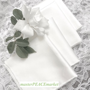100% LUXURY Cotton Handkerchiefs for her, Cotton Handkerchiefs, White SUPIMA Cotton Hankies, Soft Luxury, All Sizes
