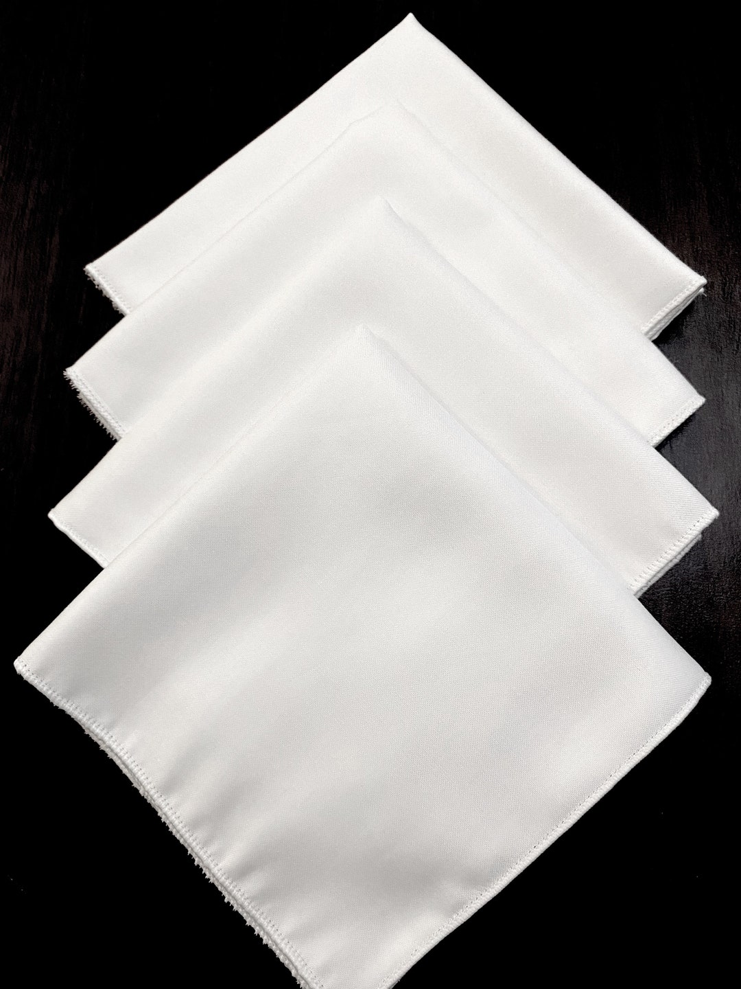 100 EGYPTIAN COTTON HANDKERCHIEFS Premium Organic Egyptian Cotton Set of Four Etsy