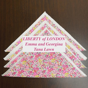 HANKIES, Liberty  of London Handkerchiefs, EMMA & GEORGINA, Hankys, Handkerchieves, Hankerchief, Reusable, 9x9" 7x7" Ala-Carte