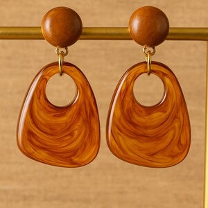 Boucles D'oreilles Anciennes Vintage, Clips Dorés, Style Rétro - Occasion à Restaurer Ou Porter