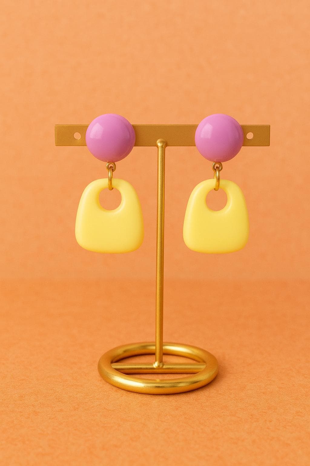 Boucles D'oreilles Fantaisie Vintage - Style Rétro - Occasion Avec Traces D'usure Légères