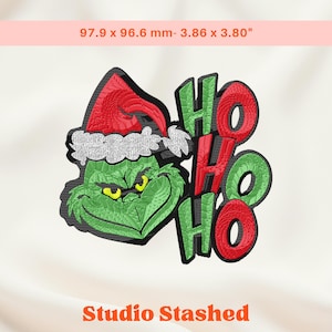 Grinch Christmas Embroidery, Santa Hat Grinch Embroidery, Grinch Christmas mischief, Grinch Christmas, Santa Grinch Embroidery